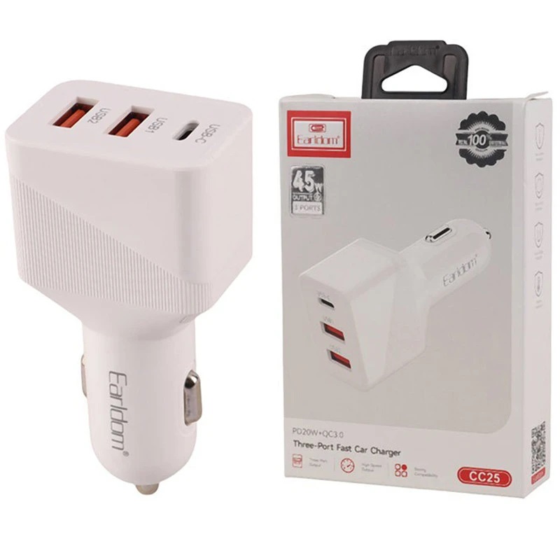 شارژر فندکی 30 وات ارلدام ES-CC25