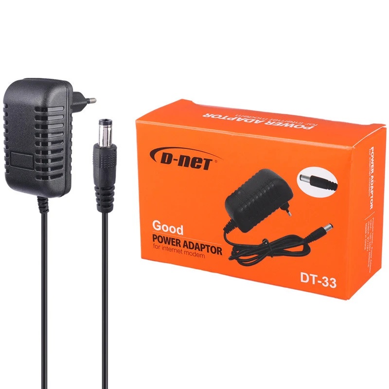 آداپتور مودم D-net DT-33 CKS-0920 9V 2A فیش درشت