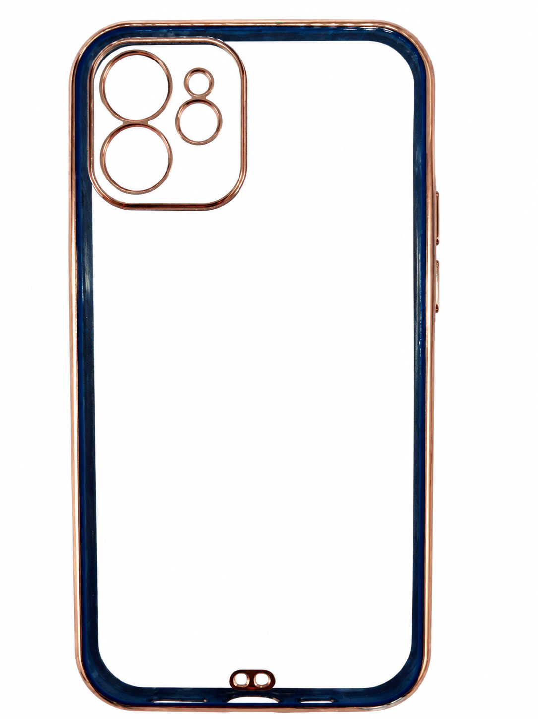 قاب دور طلایی پشت شفاف Iphone 12