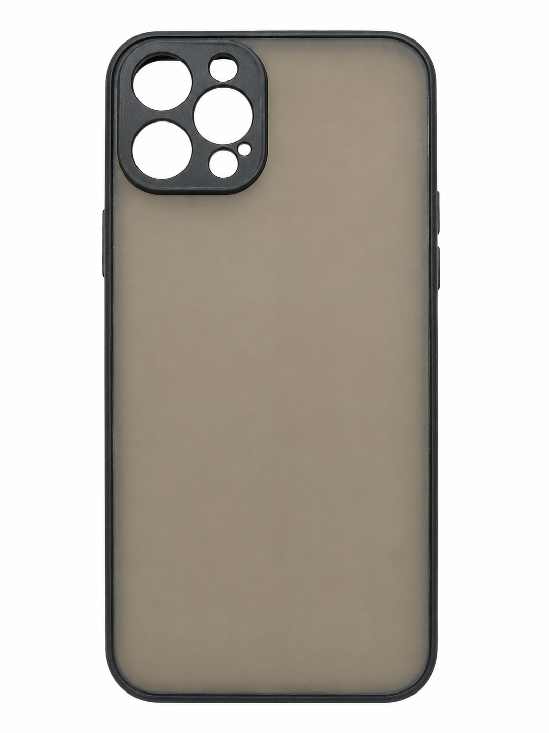قاب دور مشکی پشت شیشه ای مات Iphone 12ProMax