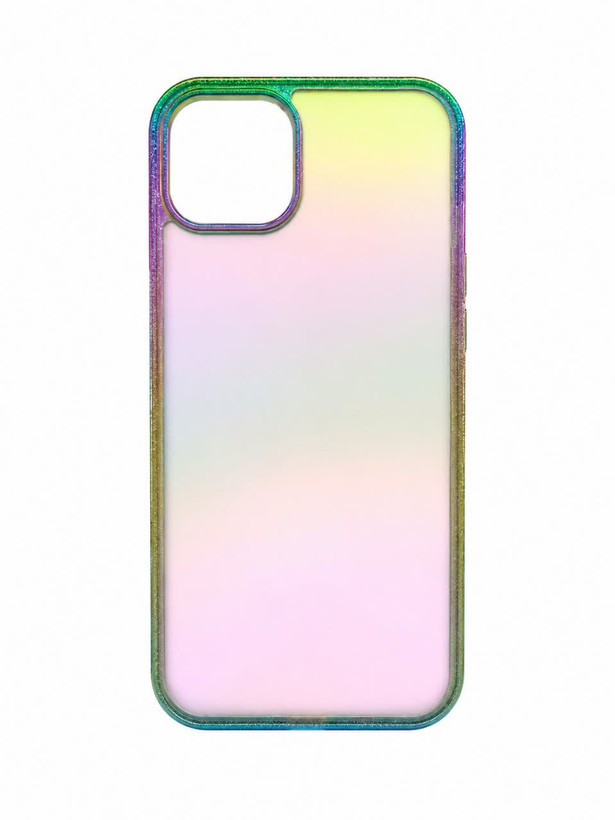 قاب فانتزی دور رنگی پشت مات هولوگرامی Iphone 13/14