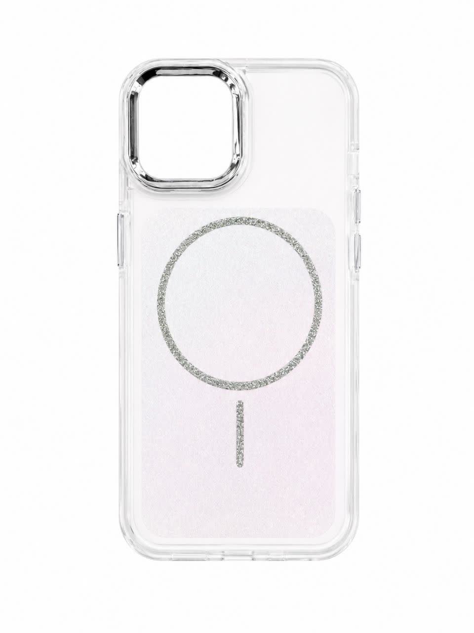 قاب دور ژله ای پشت شیشه ای اکلیلی Iphone 13/14