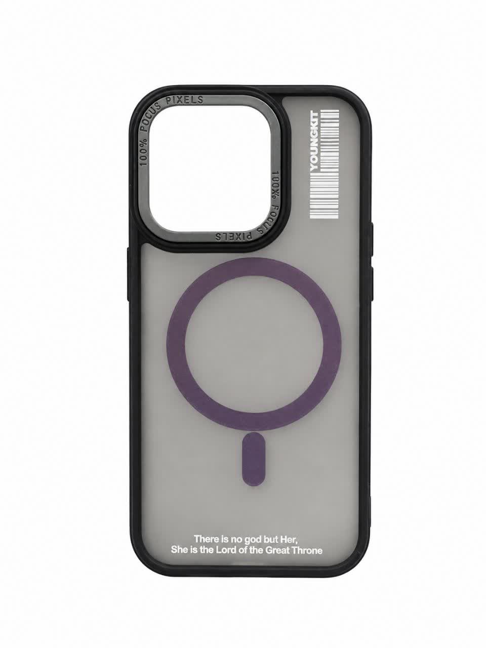 قاب دور رنگی پشت شیشه ای مات Iphone 15Pro
