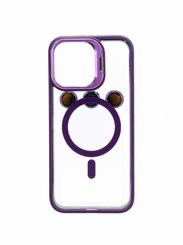 قاب دور رنگی پشت شیشه ای Iphone 15ProMax + گلس لنز دوربین
