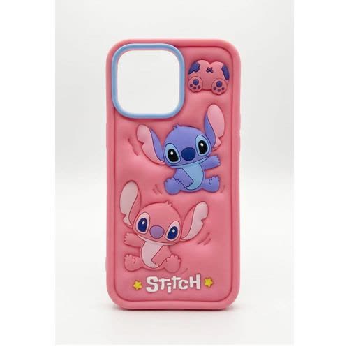 قاب سیلیکونی فانتزی طرح Stitch برای Iphone 15ProMax
