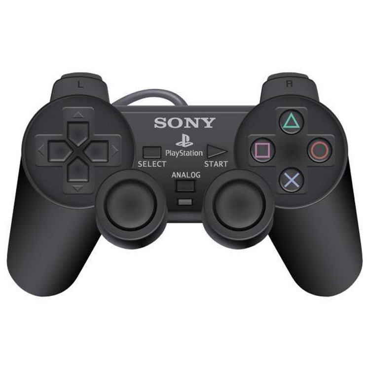 دسته بازی تک شوکدار Sony PS2 مشکی