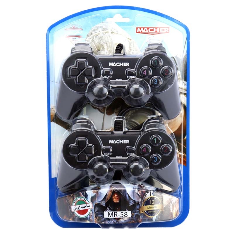 دسته بازی دوبل شوکدار Macher MR-58 PC