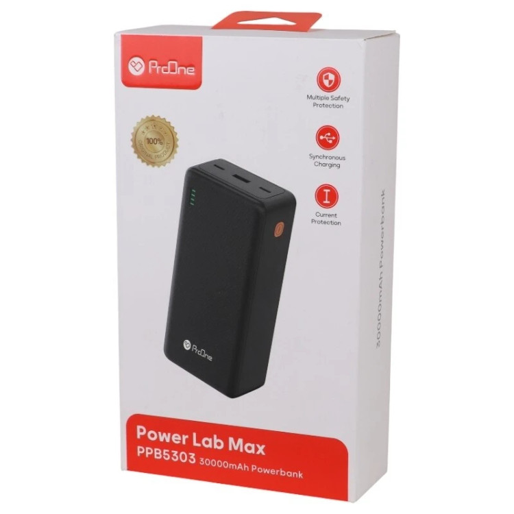 پاور بانک فست شارژ پرووان ظرفیت 30000 میلی آمپر ساعت