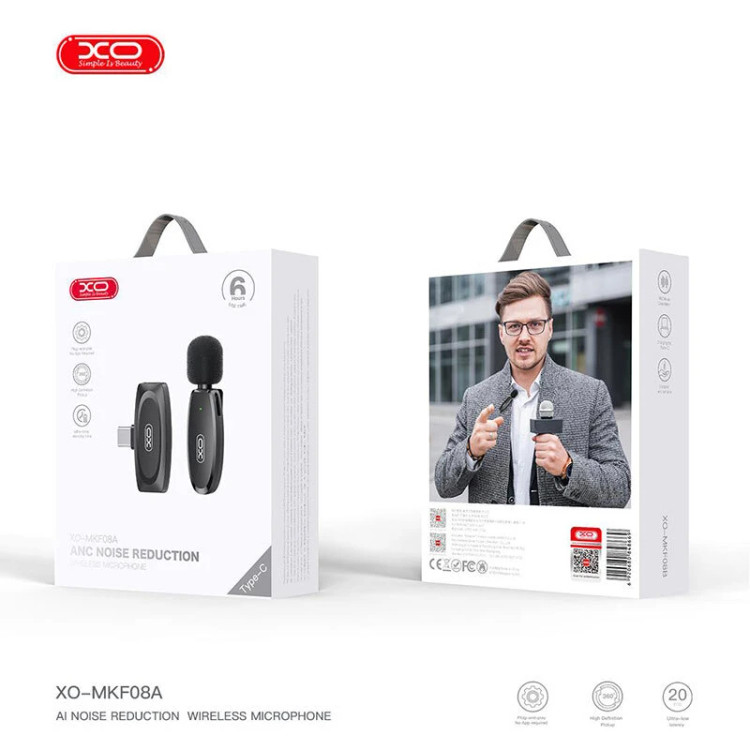 میکروفون یقه ای بی سیم ایکس او XO-MKF08A Type-C